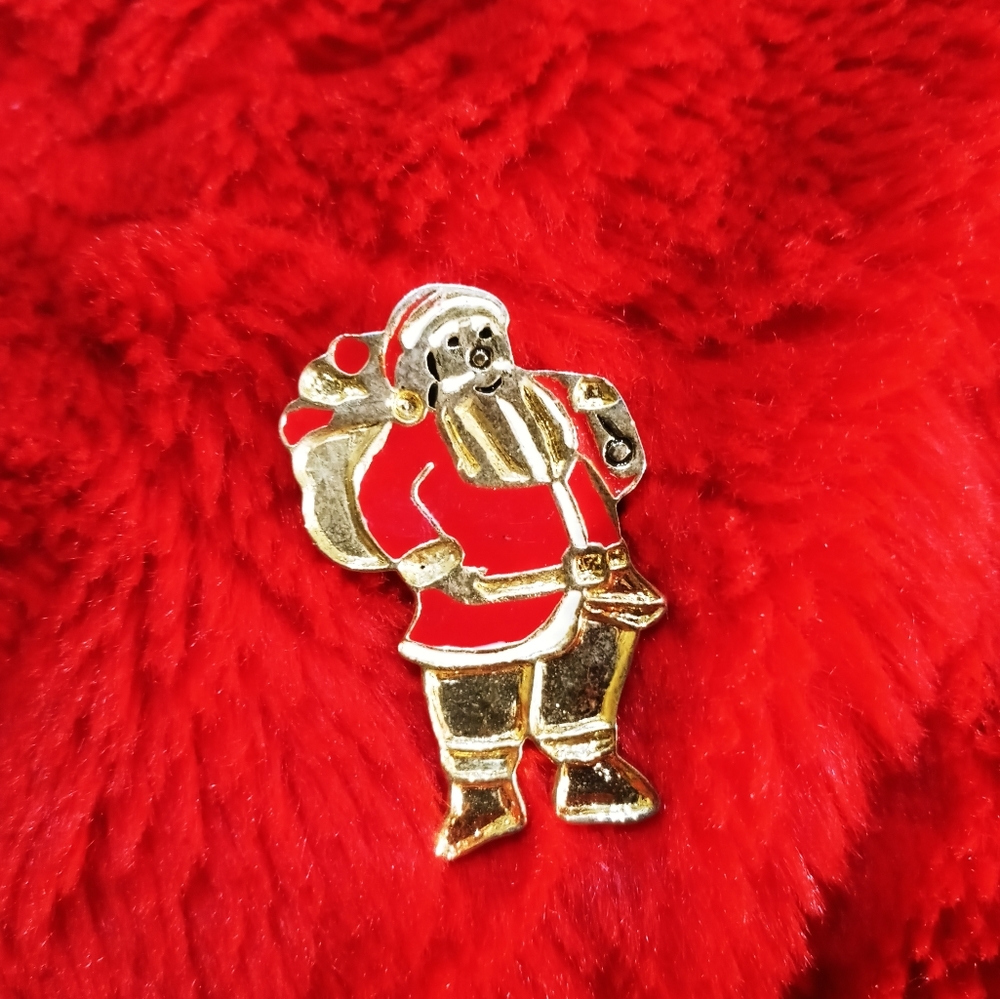 Vintage Santa Brooch